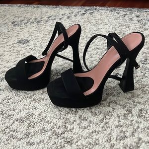 Black Heels - Noon Platform Barely There